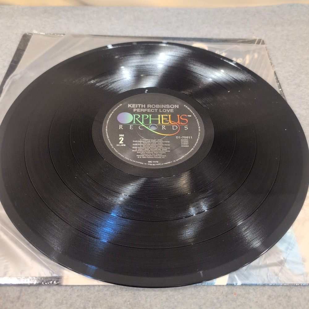 Keith Robinson Perfect Love Vinyl LP 1989 Orpheus Records D1-75611 Jazz Fusion - Picture 5 of 6
